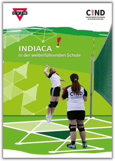 Cover der Indiaca-Broschüre für die weiterführende Schule