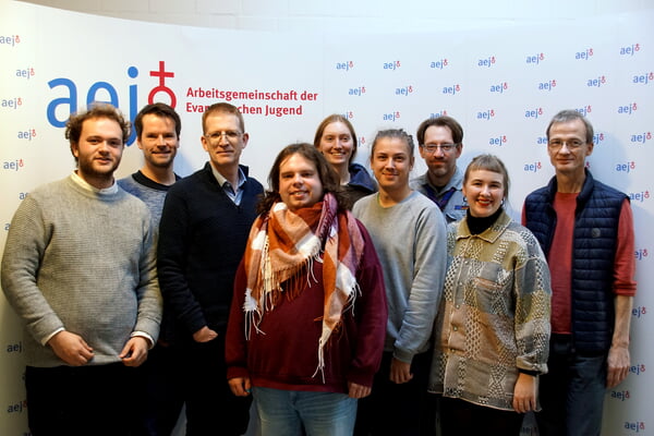 Vorstand der aej nach der Wahl im November 2023