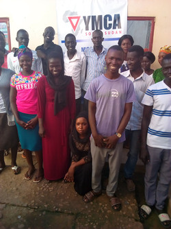 Die Lerngruppe im YYMCA Süd Sudan