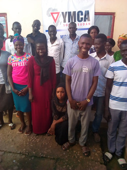 Die Lerngruppe im YMCA Süd Sudan