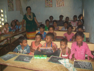Schulkinder im Programm des YMCA Bhubaneswar