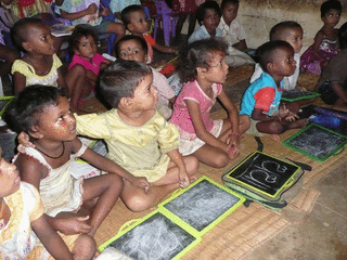 in der Vorschule des YMCA Ranchi