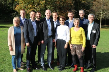 Vorstand des CVJM Deutschland (Oktober 2019) (v.l.): Annette Schert (EJW), Generalsekretär Hansjörg Kopp, Schatzmeister Ulrich Hanfstein (EJW), Felix Kappler (CVJM Baden), Präses Steffen Waldminghaus (CVJM-Westbund), Oliver Stier (CJD), stellv. Vorsitzende Dorothee Pfrommer (AG der CVJM), Sascha Alpers (CVJM Baden), Beate Lindauer (CVJM-Ostwerk), Andreas Kämpf (CVJM-Westbund), Geschäftsführer Rainer Heid. Nicht im Bild: Stellv. Vorsitzende Kathrin Döring (CVJM Bayern), Stefan Leier (CVJM Thüringen)