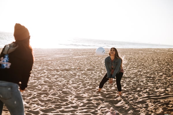 Volleyball am Strand